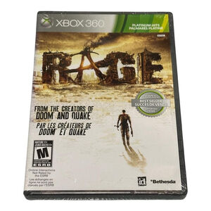 Rage Xbox 360 Video Game Platinum Hits Sealed M Rated Action Shooter
